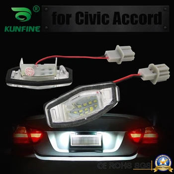 2stk Bil Antal LED Nummerplade Lys LED Licens Lampe for Honda Accord Civic By OEM Nej 34100S84A01 34100S0A013 34104S0A013