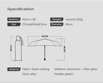 Xiaomi Mini Lille Automatisk Paraply Regn Kvinder Ultralet at Rejse Parasol Piger Anti UV-Bærbare Folde Parasoller Parasol