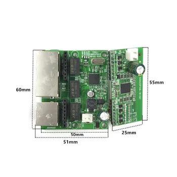 3-port Gigabit POEswitch modul er meget brugt i LED-line 3-port 10/100m kontakt POEport mini-skifte modul PCBA Bundkort