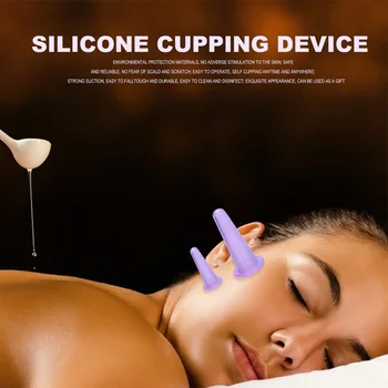 Silikone Massageapparat til Ansigt Vakuum Cupping Jar Rynke Fjernelse Dåser Facial Løfte Hud Foryngende Anti Cellulite Skønhed Værktøjer