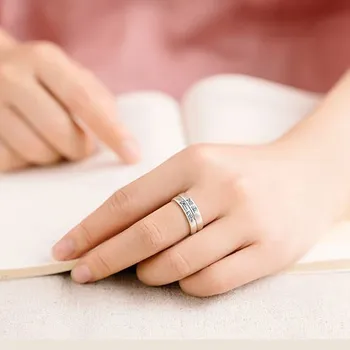 Titanium stål ikke falmer INS retro mindretal lys luksus perle hvid fritillary ring kvindelige smarte smarte kvindelige ring