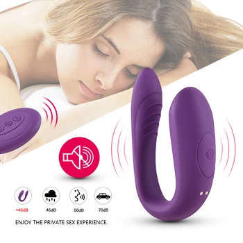 Vaginal Sugende Vibrator U-Form 10 Hastigheder Vibrerende Oral Sex Suge Klitoris Stimulator Kvindelige Onani Sexlegetøj Til Kvinder