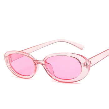 2021 Nye Mode Solbriller Kvinder Brand Design Retro Gennemsigtige Små Farverige Cat Eye solbriller Kvindelige Briller