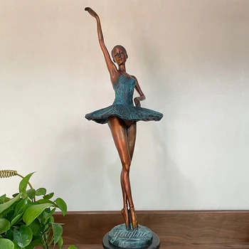 70cm Bronze Ballet Dans Skulptur Vestlige Bronze Ballerina Danser Statue Pige, Dans, Kunst, Kunsthåndværk, Hjem, Hotel Indretning Pynt
