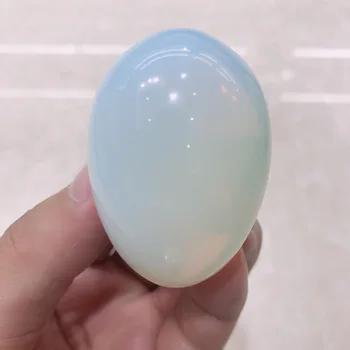 Naturlig krystal kvarts opal æg type energi reiki sten, stue kontor fisk tank dekorative tilbehør gemstone