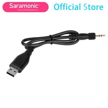 Saramonic USB-CP30 3,5 mm låsning-type Adapter Kabler for output af lyd til PC og Mac er designet til UwMic9 UwMic10 UwMic15 SR-WM4C