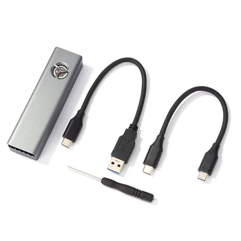 10Gbps USB 3.1 Type-C SSD Kabinet Fan Aluminium Legering Eksterne Tilfælde M. 2 NGFF NVME Max ssd-Drev-Adapter