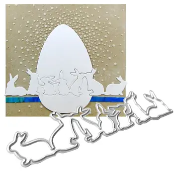 2021 nye Easter bunny taske metal skære mug, skimmel scrapbog DIY foto album stempel papir kort prægning dekoration håndværk