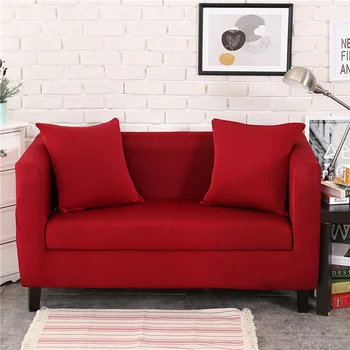 Sofa Dækning For Living Room All-inclusive Solid Farve Polyester Moderne Elastisk Sofaen Hjørne Slipcover L-Form 1/2/3/4 Seate