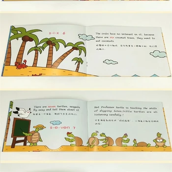 8 Bøger/Set for Børn er Tosprogede Oplysning Puslespil Anerkendelse Tidlig Uddannelse Kognitive billedbog dansk Viden Bøger