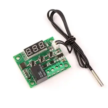 2V Digital Termostat Temperatur Kontrol Skifte 1Sensor Modul Regulator LED Vandtæt NTC Sensor termokontrolleret W1209