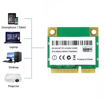 867Mbps Intel 8265 Mini PCIE-Wifi netkort Trådløst 802.11 Dobbelt Adapter Til Stationære WiFi ac Bluetooth-Band 7265HMW G9X0