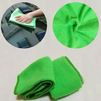 5 stk Grøn Microfiber Clean Auto Bil Detaljer Blød Microfiber Vaske Klude, Rengøring, Køkken håndklæder Duster Af U5R4