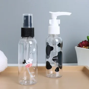 1 Sæt Tegnefilm Ko Spray Flaske Sub Flaske-Sæt Hudpleje Produkt Rejse Flaske