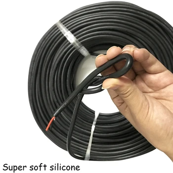 Ultra Blød silikone Kappe Wire 2 3 4 Kernen Silikone Gummi Kabel 0.3/0.5/0.75/1/1.5 pladsen er Isolerede, Fleksible Kobber Power Line
