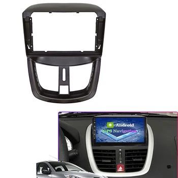 9 Tommer Bil Fascia Lyd Montering Adapter Navigation Panel Kits, Bil DVD-Frame Dashboard for PEUGEOT 207 2002-2010