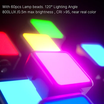 Ulanzi VL49 Fyld Lys Bærbare LED Makeup, Fotografering Belysning Lomme Lampe, Fotografering Lys For YouTobe Live Streaming