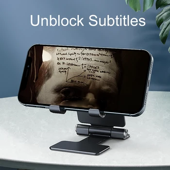 Universal Metal Sammenfoldelig Bærbare Mini-Multi-vinkel Stå Skrivebord Holder Til iPhone12 11 Samsung Huawei Honor Xiaomi Redmi Oneplus