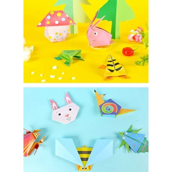 152 Pc ' DIY Uddannelses-Origami Papir Opskæring boghåndværk Børn Håndlavet Legetøj Børnehave Sjove Puzzle Baby Børn Gaver