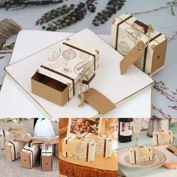 Mini Bagage,Candy Box,Papir Chocolate Box,Til Fordel Kasse,Gaveæske,Fødselsdag, Gave Gox,Bryllupsfest
