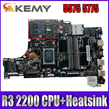 Akemy R3 2200 CPU+Heatsink TIL DELL INSPIRON 5575 5775 Laptop Bundkort CAL51 LA-F121P KN-082KGC 82KGC Bundkort testet