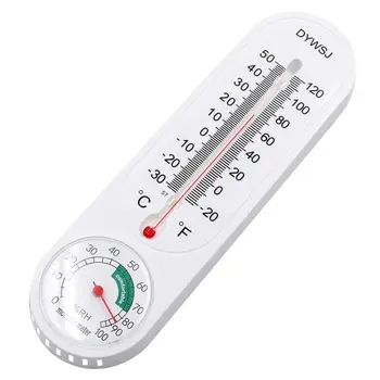 Lange Væg-monteret Termometer Hygrometer Indendørs Temperatur-Og Hygrometer Dyrkning Og Plantning Frosne Pointer Termometer