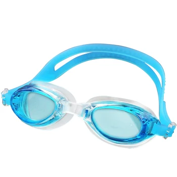 Professionel Barn Anti Tåge Svømning Briller Brillerne UV-Farvede Linse Dykning Svømme Briller QW
