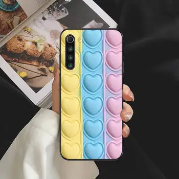 LOVECOM 3D Kærlighed Hjerte Candy Farve Telefon taske til Samsung S7 kant S8 S9 S10 E S20 S30 plus ultra 5G Cover