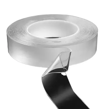 Bedste Kvalitet Og Gennemsigtige Problemfri Dobbeltklæbende Tape Vaskbar Genanvendelige Dobbeltsidet Selvklæbende Lim Flytbare Ren Lim Husstand