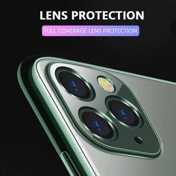 Luksus Belægning Blød Silikone Transparent Tyndt cover Til iPhone 11 Pro Max X XR XS Max 8 7 6 6S Plus SE2 Ultra Tynd TPU Cover Sag