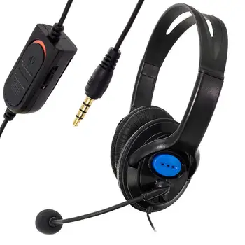 3,5 mm Kabel Gaming Headset PC Player Gaming Laptop PS4 Nye Store Hovedtelefon med Let Mikrofon Stereo Headset