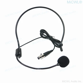 Professionel TA3F Mini-XLR-3Pin Cardioid Headset Mikrofon til Trådløs Bodypack-Sender MiCWL