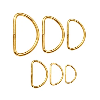 20PCS D-Ring Spænder, Metal Åbning hundehalsbånd Kæde Stropper Ring Spænder DIY Taske, Hardware, Tilbehør Golden D Spænde