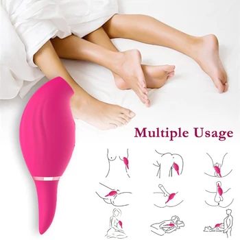 Mini Vibrator Vagina Sugende Vibrator Intime God Nipple Sucker Mundtlig Slikning Klitoris Stimulation Kraftfulde Sex Legetøj til Kvinder