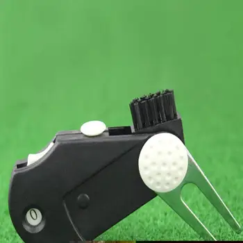 Fem-i-en Golf Green Gaffel Uddannelse hjælpeværktøj Bolden Enhed Med Foldbar Scoring Gaffel I2T8