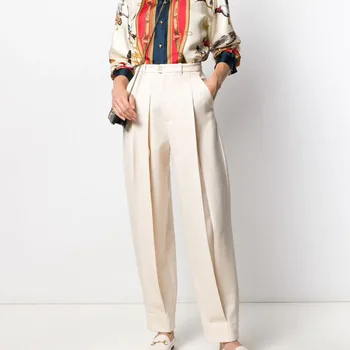 Foråret Kinesisk stil kvinders og Efteråret Nye Silke Top trykt silke skjorte løs langærmet Skjorte