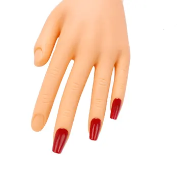 Pro Praksis Nail Art Hånd Bløde Uddannelse Display Model Hænder Fleksibel Silikone Proteser Personlige Salon Manicure Værktøjer