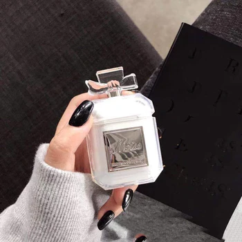 3D luksus Parfume flaske Silikone Cover Til apple Airpods 2 1 Tilfælde bluetooth-hovedtelefon accesorios søde Øretelefon Beskyttende Sag