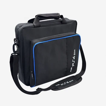 For PS4 / PS4 Pro Slanke Spil Sytem Taske Oprindelige Størrelse For PlayStation 4 Konsol Beskytte Skulder Taske Håndtaske Lærred Sag