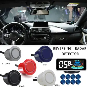 4 Parkering Sensor QXNY 8 Sensorer Bil Bil Vende Radar Bil Parkering Detektor Bil Parkering Sensor Kit parkeringshjælpen