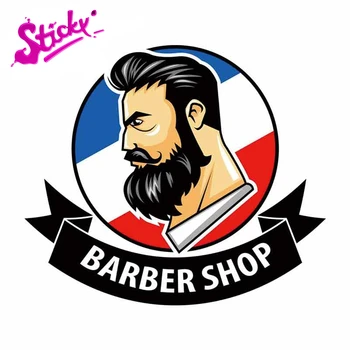 STICKY Barber Shop Mode Auto Decal DIY Bil Mærkat Mærkat for Cykel og Motorcykel Tilbehør, værdiboks til Bærbar Hjelm Kuffert med Wall Stickers