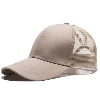 2021 nye hestehale baseball cap sommeren kvinders justerbar sort hat rodet cap casual bomuld pige Snapback mesh cap