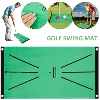 Golf Swing Mat Ramme Pladevat Retning Magic mærkat Indendørs Hjem 60X30 cm Swing Uddannelse Pad