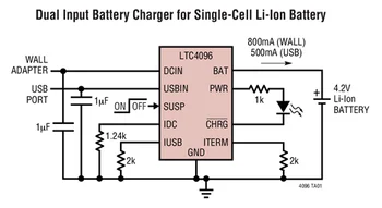 LTC4096EDD LTC4096XEDD LTC4096 - Dual Input Standalone Li-Ion Battery Chargers