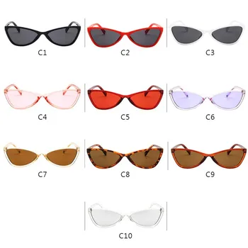 Q Klassisk Vintage-Cat Eye Solbriller Kvinder Brand Designer Trekant Mænd Solbriller Mode, Retro Briller Oculos de sol Gafas