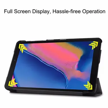 Tablet etui til Samsung Galaxy Tab En 8 (2019) Magnetisk Tilfælde Slim Cover til Samsung Galaxy Tab En 8 Tommer SM-P200 SM-P205 Capa 2019