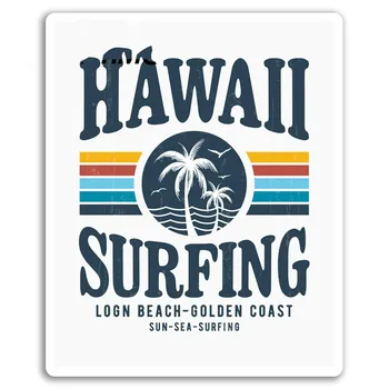 Hot Sell Hawaii Surfing KK Vinyl Klistermærker Surf Surfer Cool Bil Klistermærker Anti - Bil Decal Vinduet Auto Tilbehør KK13*5cm