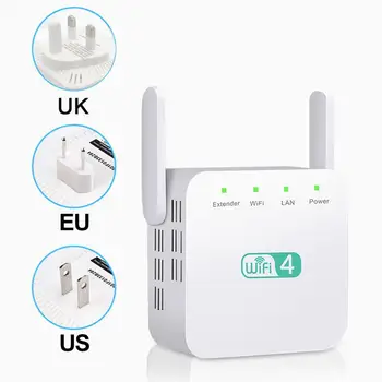 Wireless WiFi Repeater 300Mbps Router Wifi Booster Wifi Long Range Extender Wi-Fi-Signal Forstærker Wifi Repeater