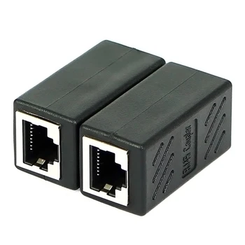 Kvindelige Netværk LAN-Stik Adapter Kobling Extender RJ45 Ethernet-Kabel Udvidelse Converter