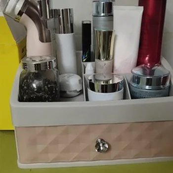 1STK Plast Skuffe Makeup Organizer Kosmetiske Nail Beauty Box Desktop Opbevaring Tilfælde, Pensel, Læift, Neglelak Container
